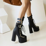 Amozae-Back To School Gifts Goth Punk High Heels Boots
