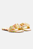 Amozae-Absolutely Need Flat Sandals - Yellow/combo