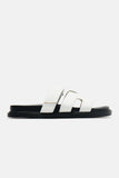 Amozae-Agnes Flat Sandals - White