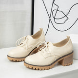 Amozae-Back To School Gifts Leather Autumn Single Shoes