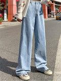 Amozae-High-waisted baggy boyfriend jeans- Streetwear y2k outfits Fall Outfits Christmas Thanksgiving Gift New Year's Eve
