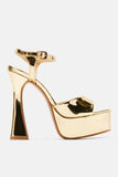 Amozae-A Special Thing Heeled Sandals - Gold