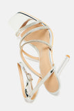 Amozae-Aloria Embellished Stiletto Heels - Silver