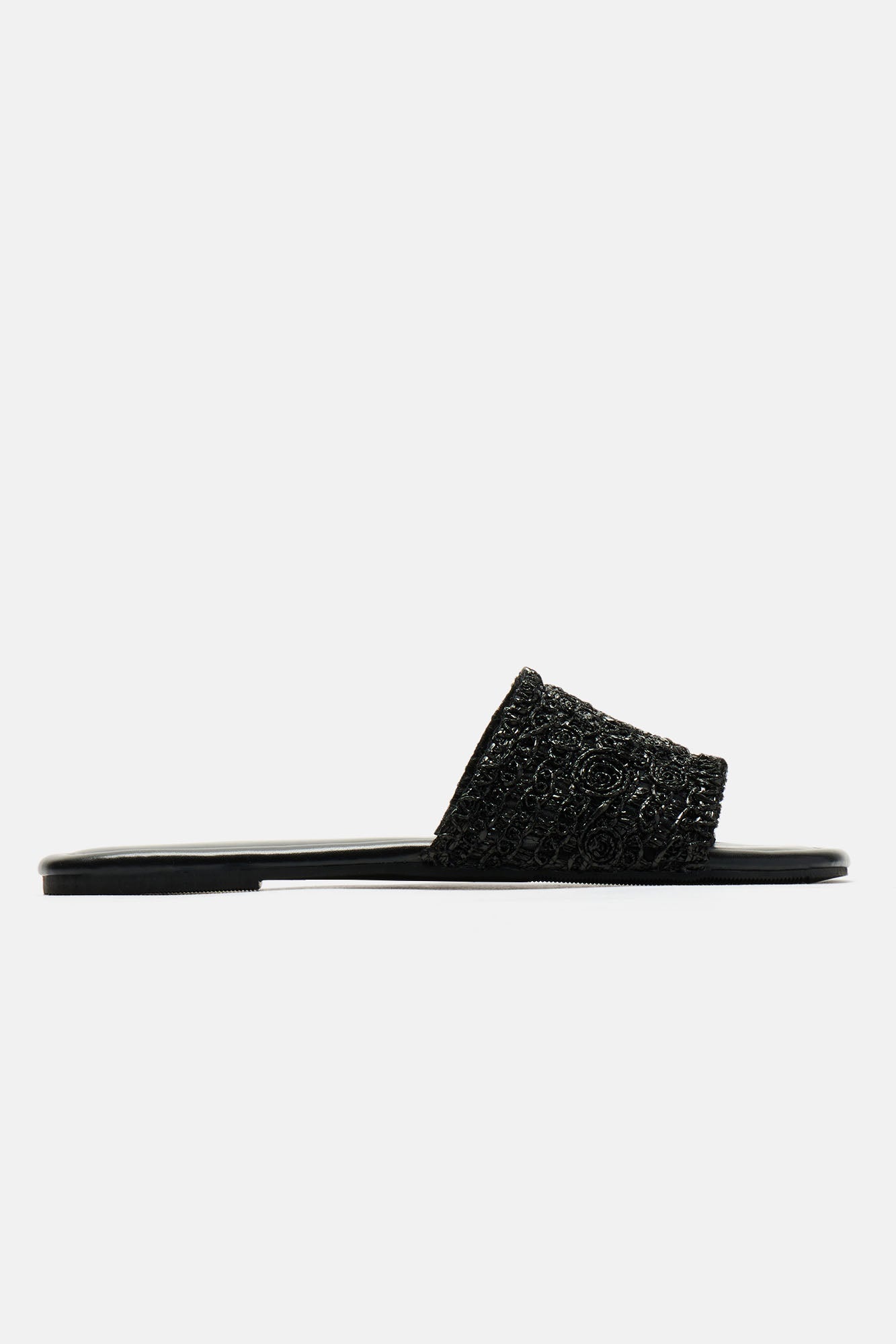 Amozae-Always Carefree Flat Sandals - Black/White