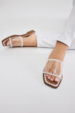 Amozae-Alexia Flat Sandals - White