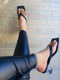 Amozae-Flip-Flops Square Toe Heel Sandals