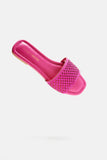 Amozae-Always Talking Flat Sandals - Pink