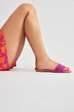 Amozae-Always Talking Flat Sandals - Pink