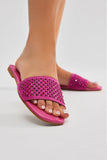 Amozae-Always Talking Flat Sandals - Pink