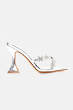 Amozae-Above The Stars Heeled Sandals - Silver