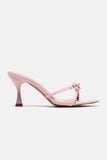 Amozae-After Brunch Floral Heeled Sandals - Pink
