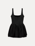 Amozae-nye outfits back to school dress  Ruched Corset Dress