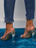 Amozae-Transparent Heel Sandals