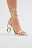 Amozae-Always Doing Better Wrap Up Heeled Sandals - Gold