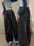 Amozae-Dark vintage punk baggy cargo jeans- Streetwear y2k outfits Fall Outfits Christmas Thanksgiving Gift New Year's Eve