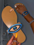 Amozae-Evil Eye Slip On Sandals