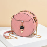 Amozae-Back To School Gifts Ladies Small Round Bag Shoulder Messenger Bag