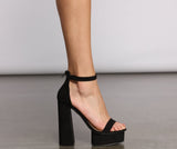 Amozae-Total Diva Chunky Platform Block Heels