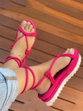 Amozae-Thick-Soled Rope Sandals