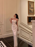Amozae-dress to impress party dress nye outfits White Suspender Dress Sexy Waist Party Dress YM1668