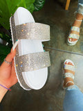 Amozae-Rhinestone Double Strap Sandals