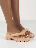 Amozae-Chunky Sole Thong Strap Sandals