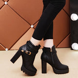 Amozae-Back To School Gifts Chunky Heel Martin Thermal Knight Boots