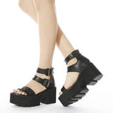 Amozae-Back To School Gifts Leisure Platform Chunky Heels