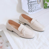 Amozae-Back To School Gifts Soft Leather Low-heel Mid-heel  Shoes