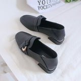 Amozae-Back To School Gifts Soft Leather Low-heel Mid-heel  Shoes