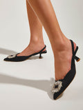 Amozae-Rhinestone Wedding Pointed Toe Sandals
