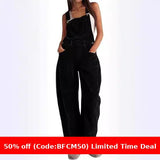 business casual outfits Autumn and Winter New Corduroy Overalls Women's Fashion Loose Jumpsuit Women