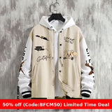 winter outfits men Men's Baseball Jacket Spring and Autumn American High Street Pu Shuai Youth Men's Loose Casual Jacket Men