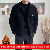 winter outfits men Woolen Coat Men's Autumn and Winter New Korean Style Trendy All-Match Casual Jacket Men's Top