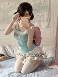 Amozae-Kawaii MIni Skirt Summer Cute Y2K Women Clothes Grunge Korea White Short Skirts Sexy Streetwear Casual 2000s E Girl Lace Skirts