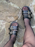 Amozae-Bat Double Buckle Platform Sandals