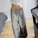 Amozae-Y2k Pants Leopard Women Clothing Harajuku High waist Joggings Femme Pantalones Trousers Street Loose Emo Punk Aesthetic Pants