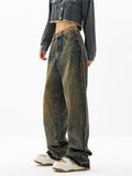 Amozae-Boyfriend jeans with a classic vintage wash- Streetwear y2k outfits Fall Outfits Christmas Thanksgiving Gift New Year's Eve