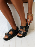 Amozae-PU Double Velcro Sandals