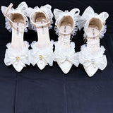 Amozae-kawaii shoes lolita high heel for women beige wedding shoes woman shoes size 34 mary jane flats Bride shoes 2025 shoes designer luxury shoes prom shoes