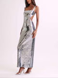 Amozae-nye outfits back to school dress  Adoria Sequin Cut Out Maxi Dress
