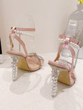 Amozae-Bow Pearl Heels