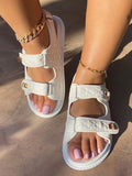 Amozae-PU Double Velcro Sandals