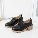 Amozae-Back To School Gifts Leather Autumn Single Shoes