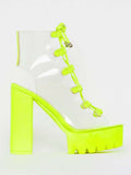 Amozae-Transparent Lace-up Sandals