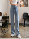 Amozae-Basic baggy air jeans with a high waist- Streetwear y2k outfits Fall Outfits Christmas Thanksgiving Gift New Year's Eve