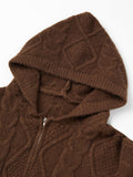 Amozae-Fall Outfits -Oversize hooded cardigan- Streetwear y2k outfits Fall Outfits Christmas Thanksgiving Gift New Year's Eve