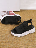 Amozae-Open Toe Knitted Platform Sandals