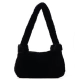 Amozae-Back To School Gifts Plush Underarms One-shoulder Handbag