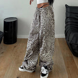 Amozae-Y2k Pants Leopard Women Clothing Harajuku High waist Joggings Femme Pantalones Trousers Street Loose Emo Punk Aesthetic Pants